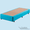 Cama box solteiro azul tiffany