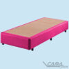 Cama box solteiro rosa pink